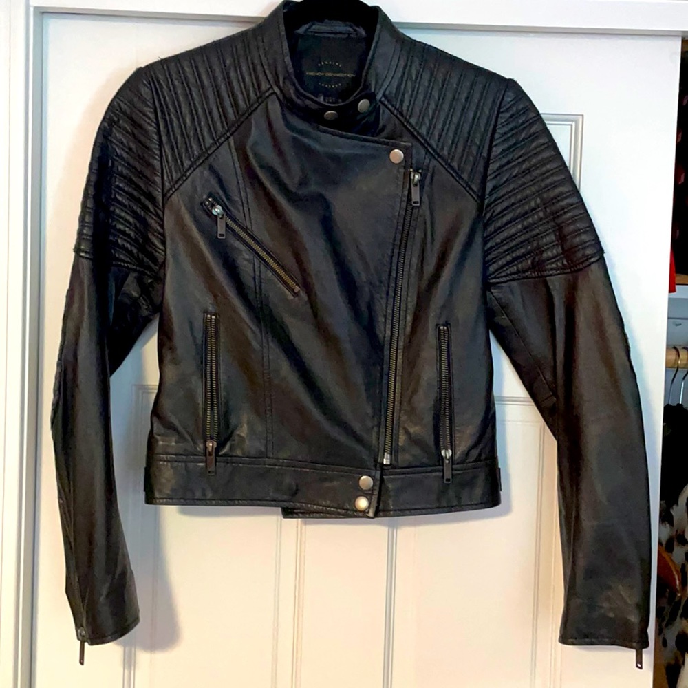 French Connection- Leather Jacket